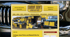 Desktop Screenshot of cowboyjohnsautoparts.com